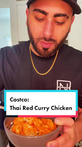 Costco Product Review: Thai Red Curry Chicken #fyp #costcofinds  #costcoproductreview #thairedcurry