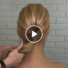 One of the wedding hairstyle for short hair with a veil would be not to try a complicated hairdo, but rather choose this elegant birdcage veil. Easy Bun Hairstyles Video Gifs Hair Styles Hair Tutorial Short Hair Updo Wedding Hairstyles