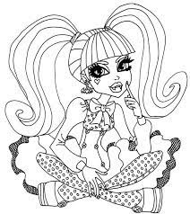 Rochelle goyle ghouls night out coloring sheet. Monster High Character Draculaura Coloring Page Monster Coloring Pages Monster High Characters Coloring Pages