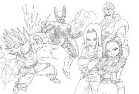 Color dragon ball z manga famous hero of the 90s ! Dragon Ball Z Free Coloring Pages Coloring Home