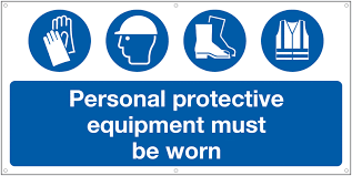 Personal Protective Equipment Must Be Worn Banner Signs Seton Uk Seton Co Uk Construction Workplace Safety Health And Safety