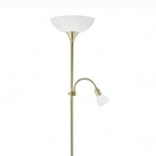 Endon collection owen cylinder reader antique bronze floor lamp white shade. Floor Lamps Mother And Child Reading Lights