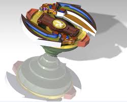 Beyblade 3d Cad Model Library Grabcad