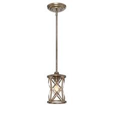 Millennium Lighting Vintage Gold Mini Pendant 2171 Vg The Home Depot