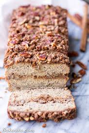Or until the top is a golden brown and a knife inserted into the center comes out clean. Paleo Cinnamon Streusel Banana Bread Bakerita
