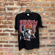 Check spelling or type a new query. Vintage 80s Skid Row On Tour T Shirt Size Medium Single Stitch Etsy