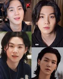 Yoongi is seriously handsome in every single frame — every angle, every  expression, he just effortlessly steals the spotlight 😭💛✨ Whether he's  smiling softly or giving that intense stare, he looks like