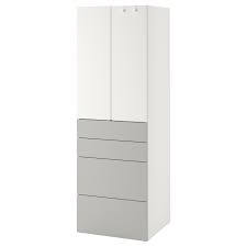 Come join me in setting up my first children dresser drawers / wardrobe from #ikea godishus (or is it god is whose?? Smastad Wardrobe White Grey With 4 Drawers Ikea