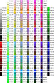 Html Color Chart