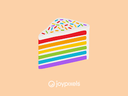 Joypixels Rainbow Cake Emoji Pride Pack Rainbow Cake Rainbow Emoji