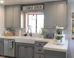 Check spelling or type a new query. 60 Incredible Farmhouse Gray Kitchen Cabinet Design Ideas Graycabinets One Of The Mos Stained Kitchen Cabinets Kitchen Cabinet Design Rustic Farmhouse Kitchen