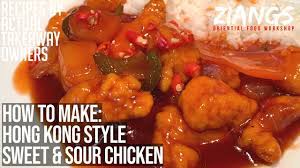 This recipe is the style that would be found in a chinese (cantonese) restaurant, with a red ketchup base. Ziangs Sweet And Sour Chicken Hong Kong Style Cantonese Youtube