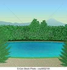 Image result for lake drawing picture