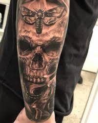Black And Grey Realism Tattoo Artists Vancouver Realism Skull And Moth Realism Tattoo Tattoos Cow Skull Tattoos