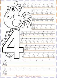 Big bold easy to read numbers zero to teen numbers coloring worksheets | distance learning free. Kindergarten Number 4 Tracing Worksheets Free Kids Coloring Pages Printable