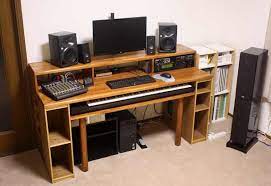 One of the stalwarts of the music studio diy recording studio world, this producer went for the cost effective route and opted for the ikea stolmen shoe rack to house their cherished keyboards and drum machines. Diy Music Production Desk