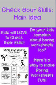 Central Idea Worksheets Digital Print 4th Grade Reading Main Idea 3rd Grade Reading