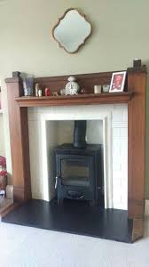1930s fireplace surround and cast iron box we recently found this beautiful art deco fire place hidden away in a built in wardrobe when we started to renovate a bedroom. Our 1930s Style Fireplace Is Now Complete Thank You Pinterest For All The Ideas Living Room Design Board Home Living Room Cottage Interiors