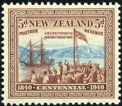 New Zealand 1940 2 Jan 8 Mar Centenary Of Proclamation Of British Sovereignty Sg613 25 Postage Stamp Art Postal Stamps Post Stamp