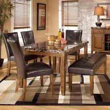 Dining room & bar furniture/. Signature Design By Ashley Lacey D328 25 4x01 00 6 Piece Dining Table With Side Chairs Bench Set Furniture And Appliancemart Table Chair Set With Bench