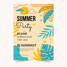 〈in übertragener bedeutung:〉 die nachricht drückte auf (beeinträchtigte) die stimmung. Sommerfest Flyer Vorlage Mit Blattern Kostenlose Vektor