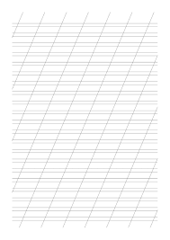 Лист в косую линейку - Скачать и распечатать на А4