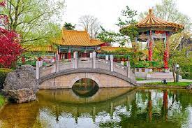 view of the chinese garden v chinese garden oriental garden chinese background