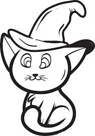 FREE Printable Halloween Cat Coloring Page for Kids #2 – SupplyMe