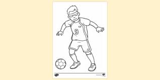 Football viking flag soccer coloring pages free. Free Footballer Football Player Colouring Sheet Colouring Sheets
