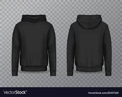 Realistic Men Hoodie Or Black 3d Hoody Sweatshirt Vector Image Affiliate Hoodie Black Realistic Men Ad Di 2020 Baju Kaos Kaos Desain