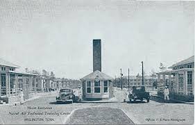 Main Entrance Naval Air Technical Training Center Millington Tenn Postcard Mailed 1944 Millington Millington Tennessee Memphis Tennessee