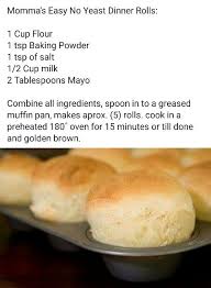 Momma S Easy No Yeast Dinner Rolls Recipes Bread Recipes Homemade Dinner Rolls