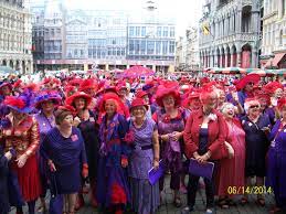 Brussels Hoot Red Hat Society Red Hats Red Purple