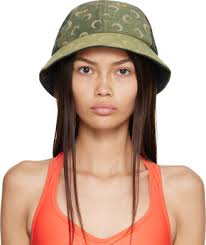 Marine Serre Green Bell Hat
