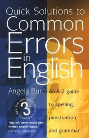 Quick Solutions To Common Errors In English English Grammar Book English Grammar Book Pdf English Grammar
