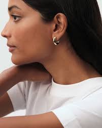 Earrings Gilded with fine gold woman