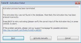 1st ==>> beware of activation issues.you get 5 activations (suppossedly) per code.i got 3. Activation Process Has Been Terminated For Fable Iii Techyv Com