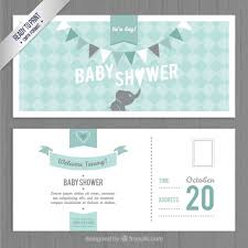 Article by print it baby studio. Free Vector Lovely Baby Shower Invitation Template