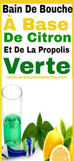 Diy Bain De Bouche A Base De Citron Et De La Propolis Verte Hygiene Volvic Bottle Water Bottle