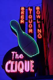 The Clique Bowling Lanes 39 Neon Sign Grand Rapids Michigan Neon Signs Vintage Neon Signs Neon Jungle