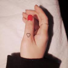 3d Heart By Witty Button Finger Tattoos Tattoos Tiny Tattoos