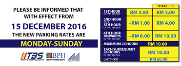 Where to find rates for paid parking. Terminal Bersepadu Selatan Tbs Parking Rates Mamak Durian Runtuh