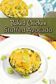Dredge chicken in flour mixture. Baked Chicken Stuffed Avocado Low Carb Yum