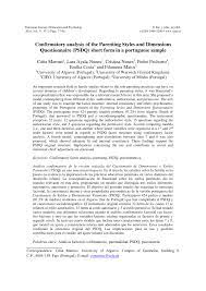 Everything you don't want to happen will happen, and you might find yourself begging for privacy and alone time. Pdf Confirmatory Analysis Of The Parenting Styles And Dimensions Questionnaire Psdq Short Form In A Portuguese Sample