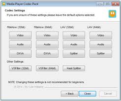 To play dvd, download mpeg2 codec; Media Player Codec Pack 4 5 2 Descargar Para Pc Gratis