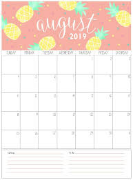 August Monthly Calendar 2019 Free Printable Calendar Templates August Calendar Free Calendar Template
