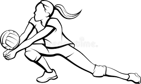 Image Result For Girls Volleyball Cartoon Images Broderie