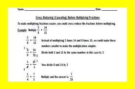 Cross Reducing Before Multiplying Fractions Worksheet Teaching And Practice Multiplying Fractions Fractions Fractions Worksheets