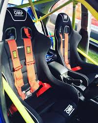 Our Customer S Car Is More Than Ready For The Track Now This Stunning Set Up Includes Omp Wrc Motorsport Seats Fitting Sport Seats Motorsport Racing Harness