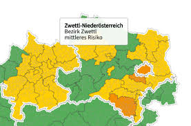 Niederösterreich umschließt wien und grenzt im norden an südböhmen und südmähren (beide tschechien). Cluster In Schwarzenau Wachst Auf 33 Falle An Ampel Im Bezirk Zwettl Seit 18 September Auf Orange Zwettl